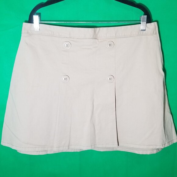 Childrens Place Tan School Uniform Skort 20 Zipper Button Adjustable Waist NWOT - Picture 1 of 9